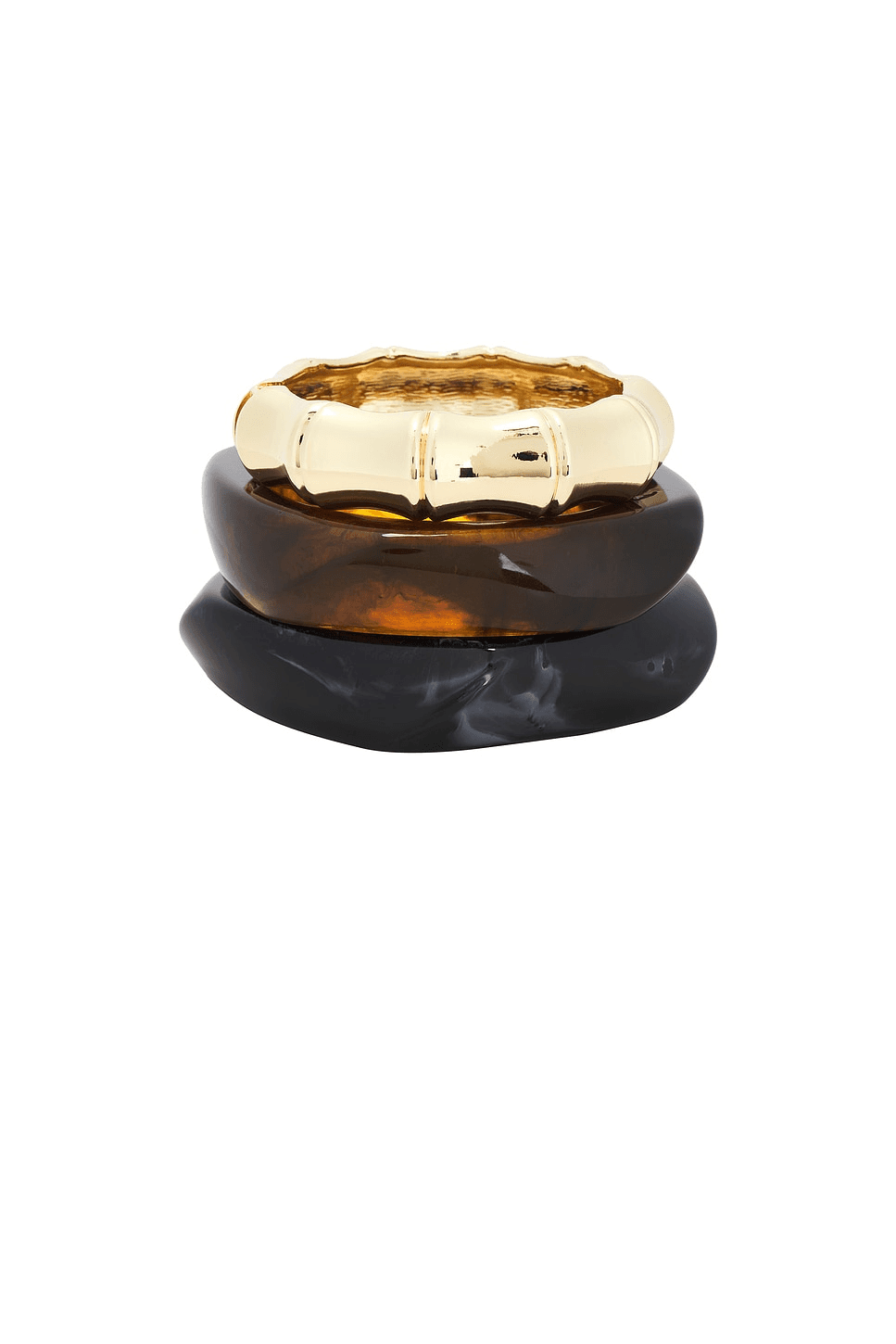 Resin & Gold Bangles Set Of 3 - Image 1