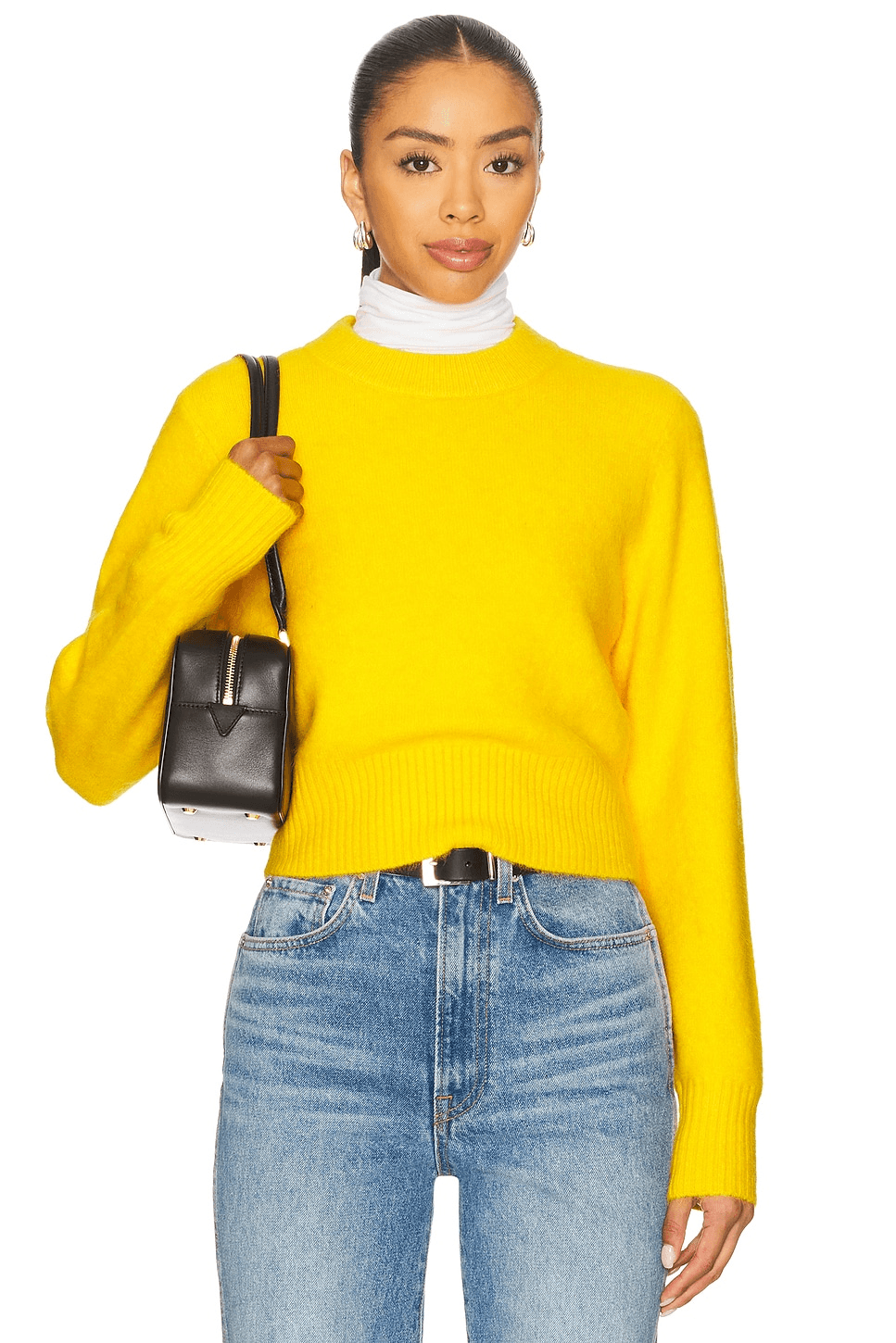 Sara Shrunken Crewneck Sweater - Image 1