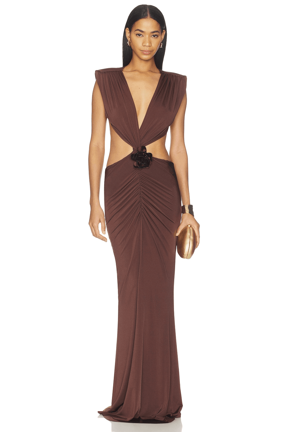 The Faye Umber Maxi Dress - Image 1