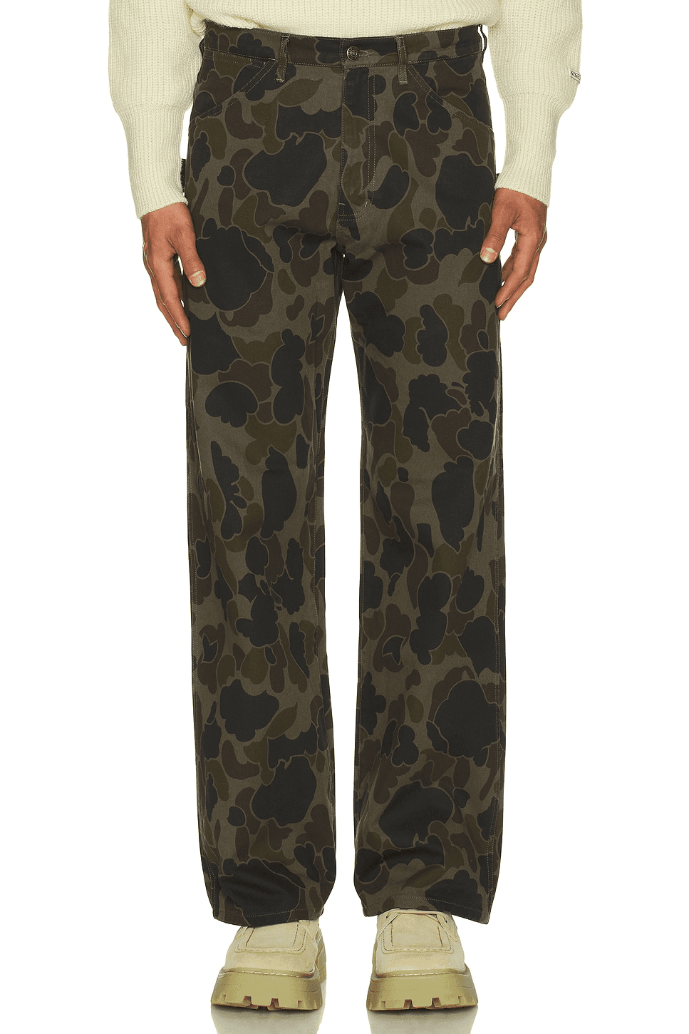 Neo Washed Work Pants Cloud Camo - Image 1