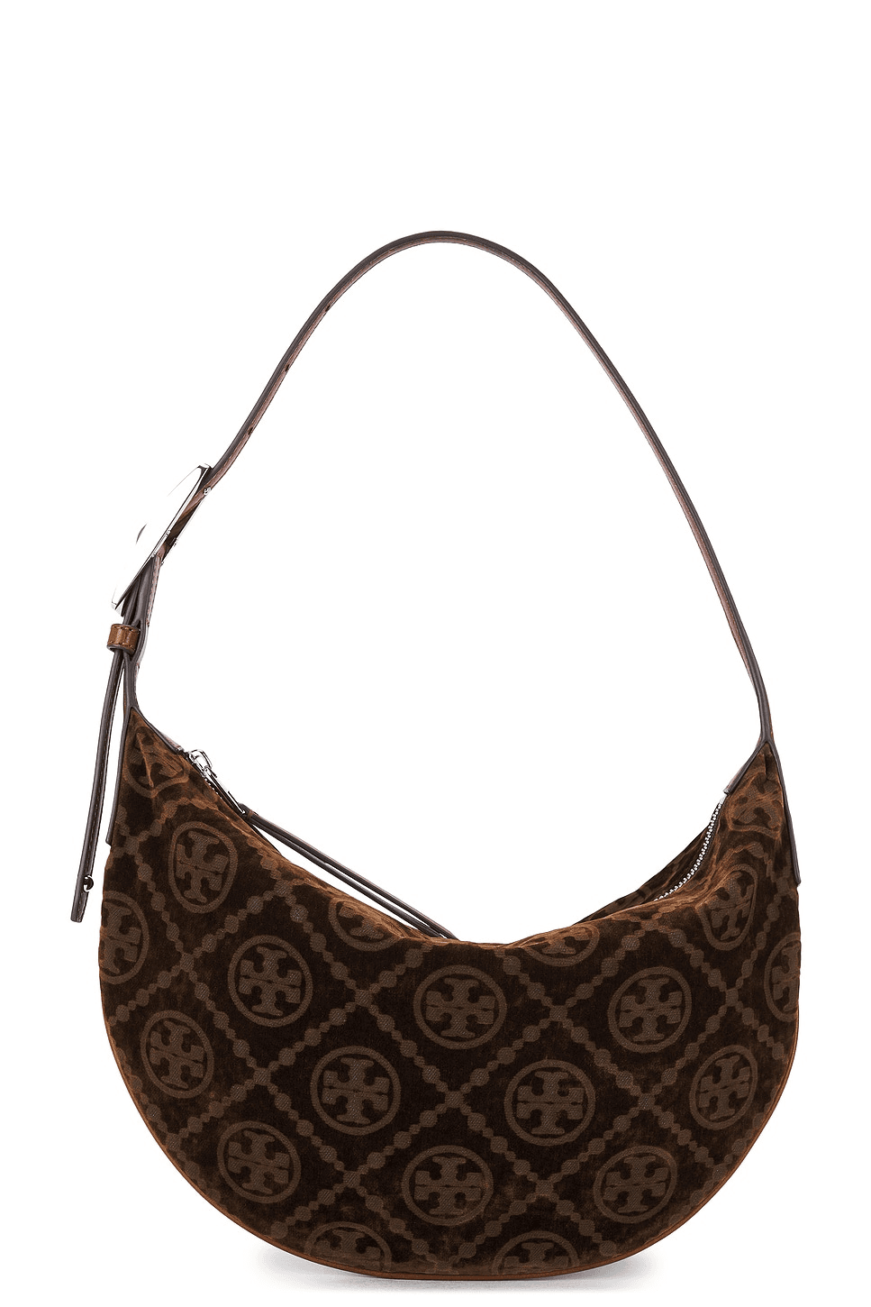 T Monogram Flocked Small Balloon Bag - Image 1