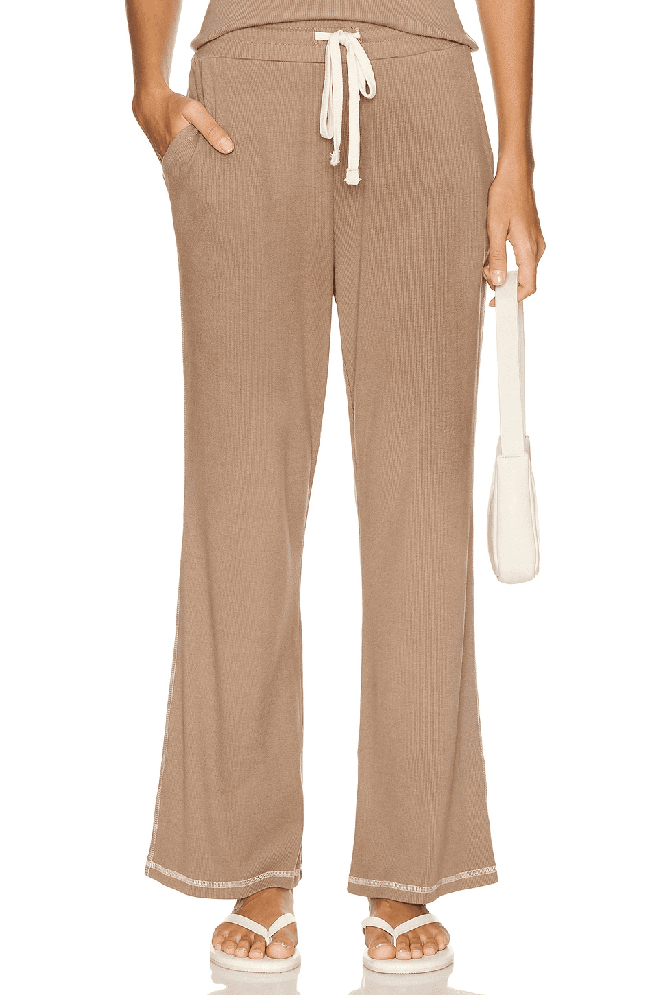 Rib Lounge Crop Flare - Image 1