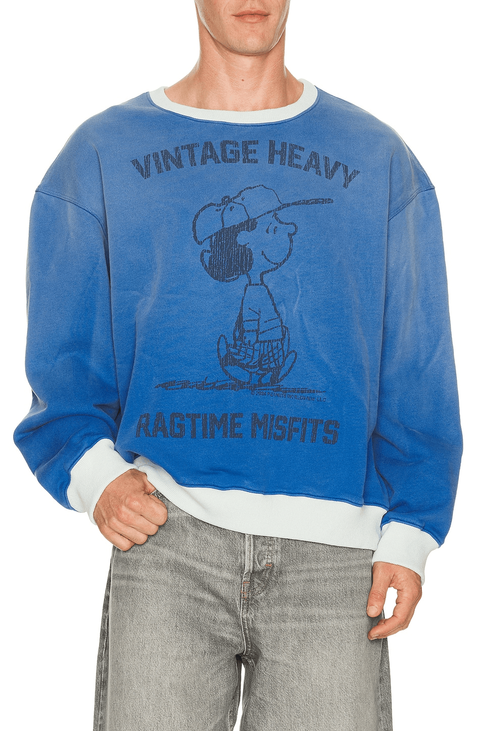 x Peanuts Lucy Ragtime Crewneck Sweater - Image 1