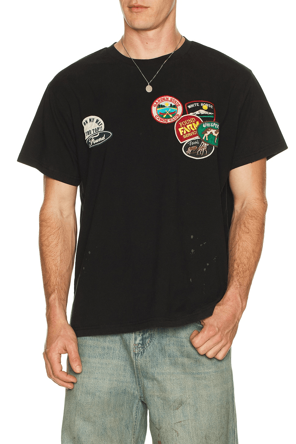 Found Whisper Patch Tee in Brown - Image 1