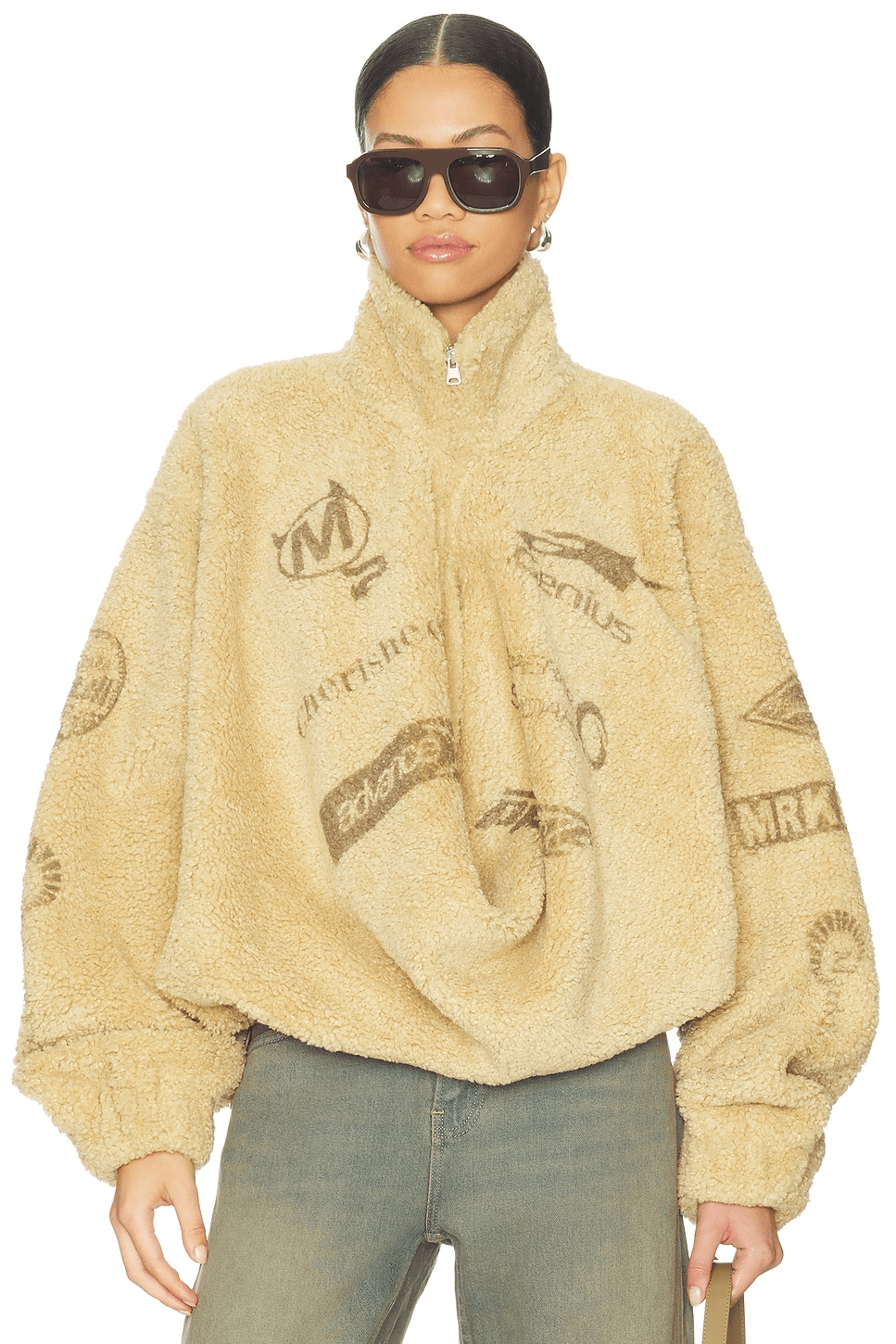 Draped Fleece Jacket - Image 1