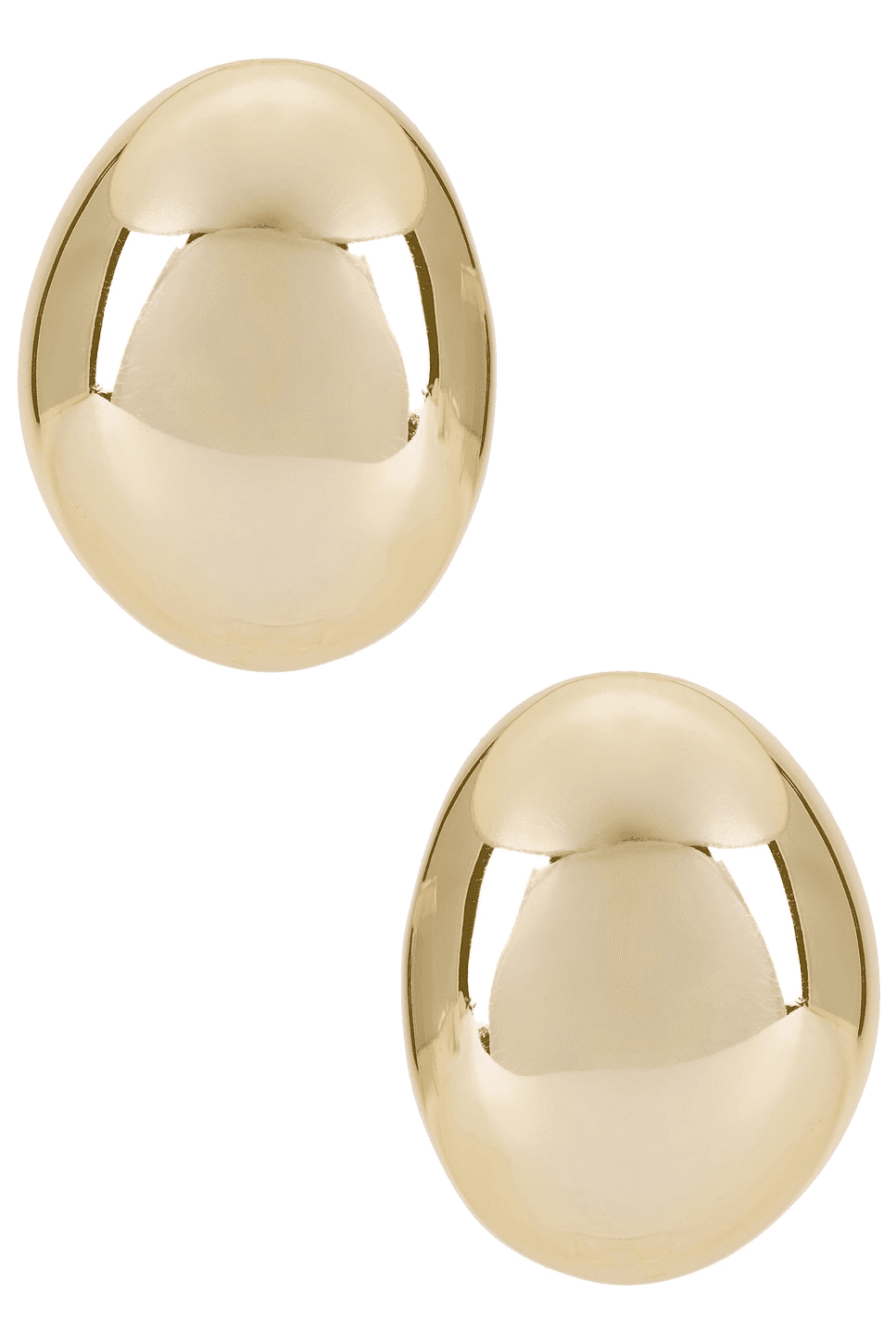 Smooth Dome Earrings - Image 1
