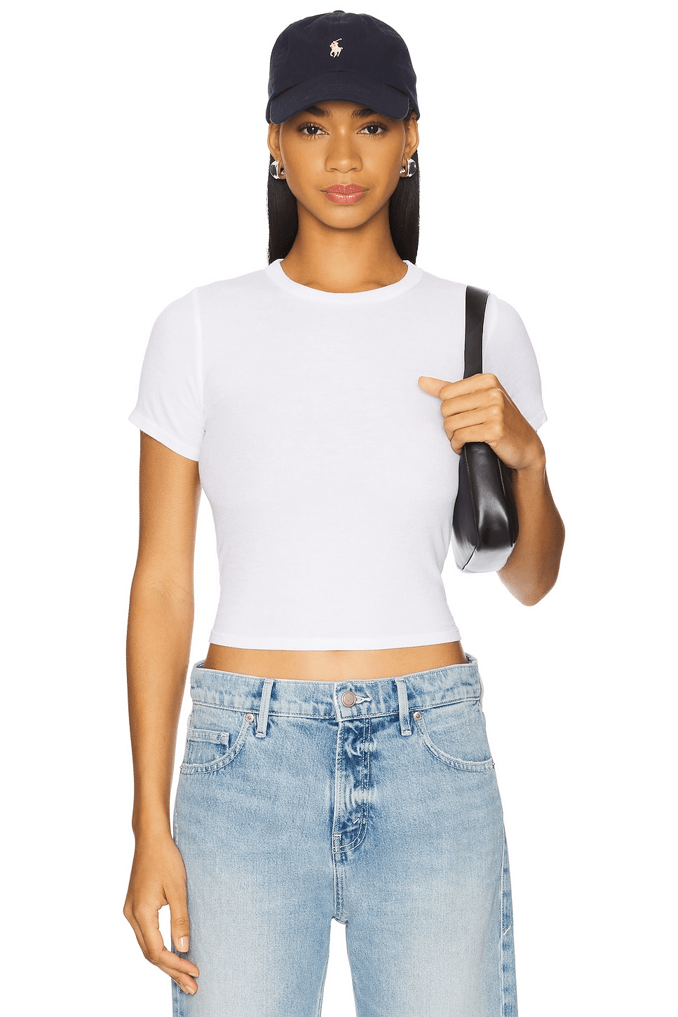 Rhea Short Sleeve Fitted Top - Image 1
