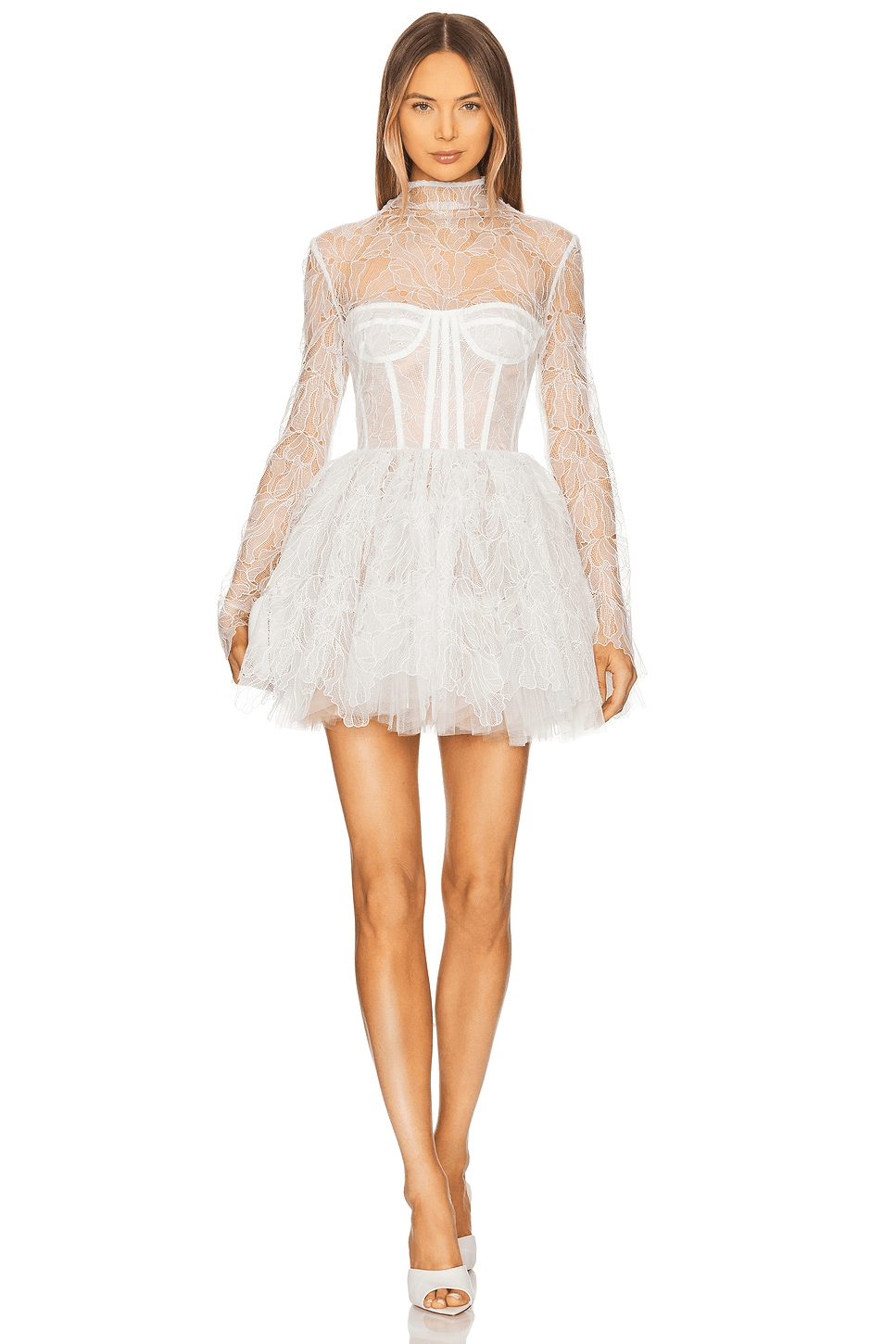 Maraya Arabella Lace Mini Dress - Image 1