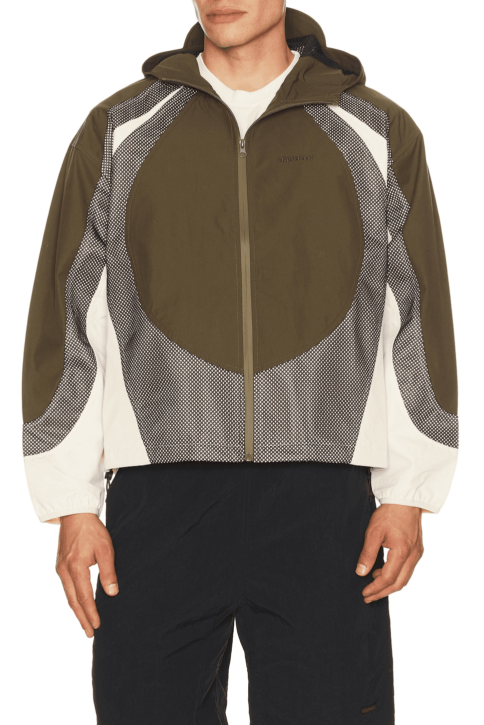 Mesh Windbreaker Jacket - Image 1