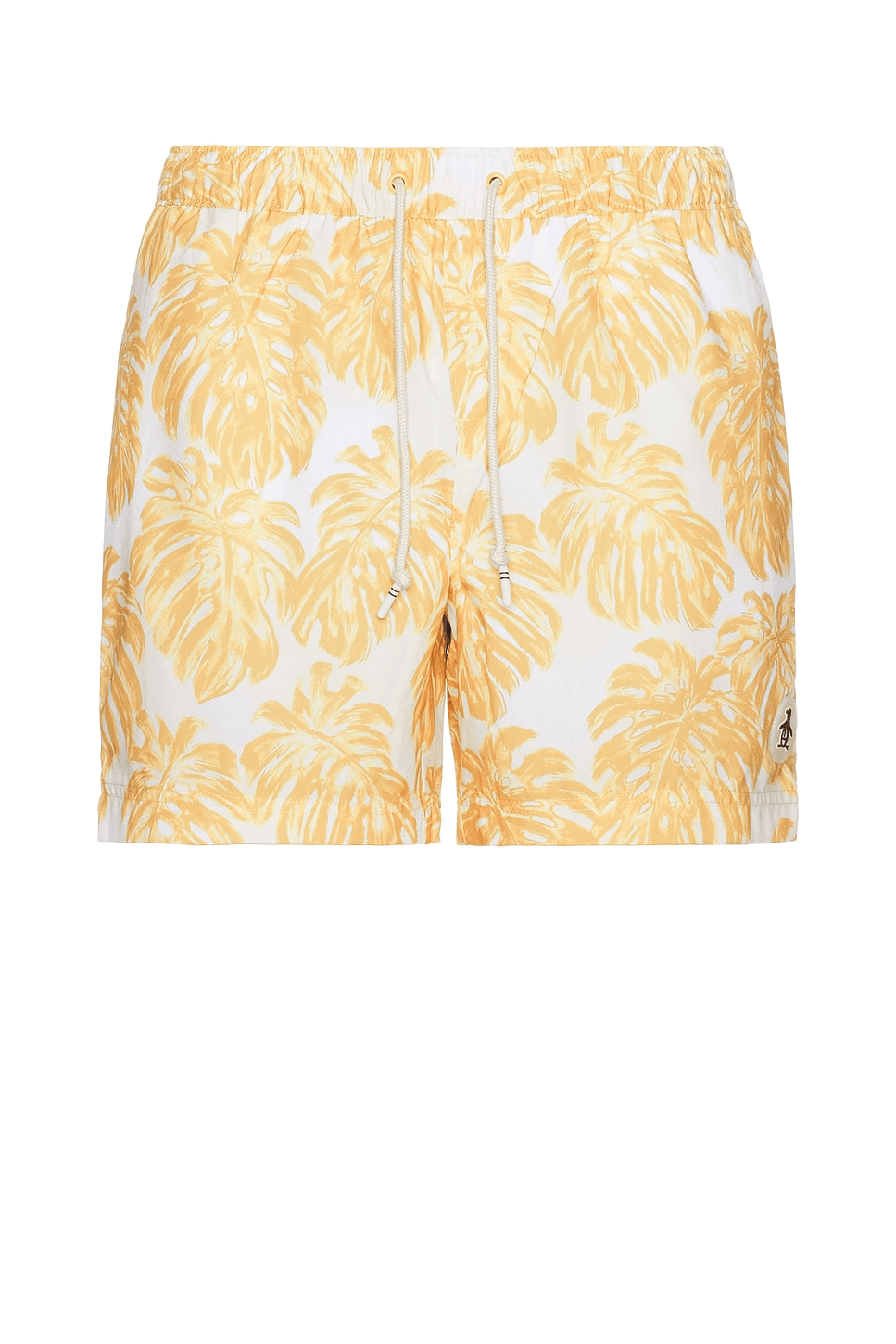 5" All Over Print Monstera Swim Trunk - Image 1