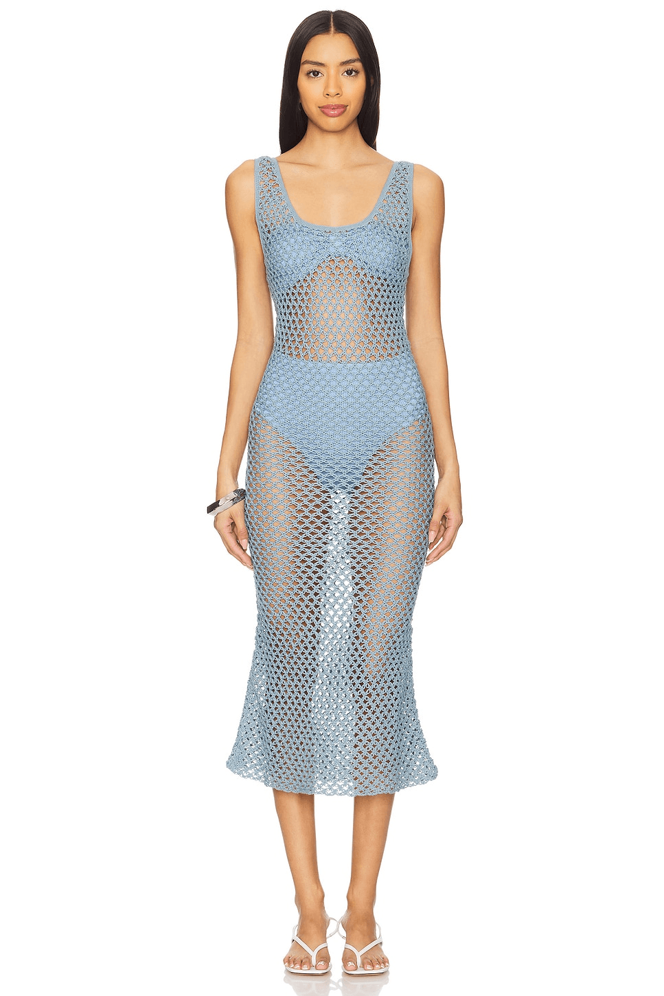 Illapa Crochet Midi Dress - Image 1