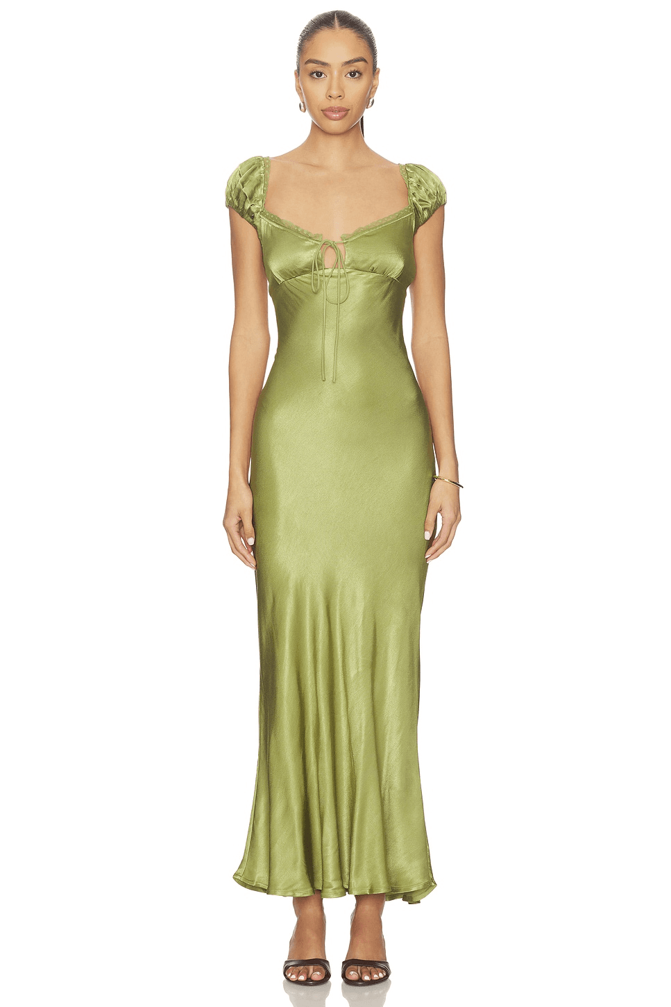 Stasia Satin Maxi Slip Dress - Image 1