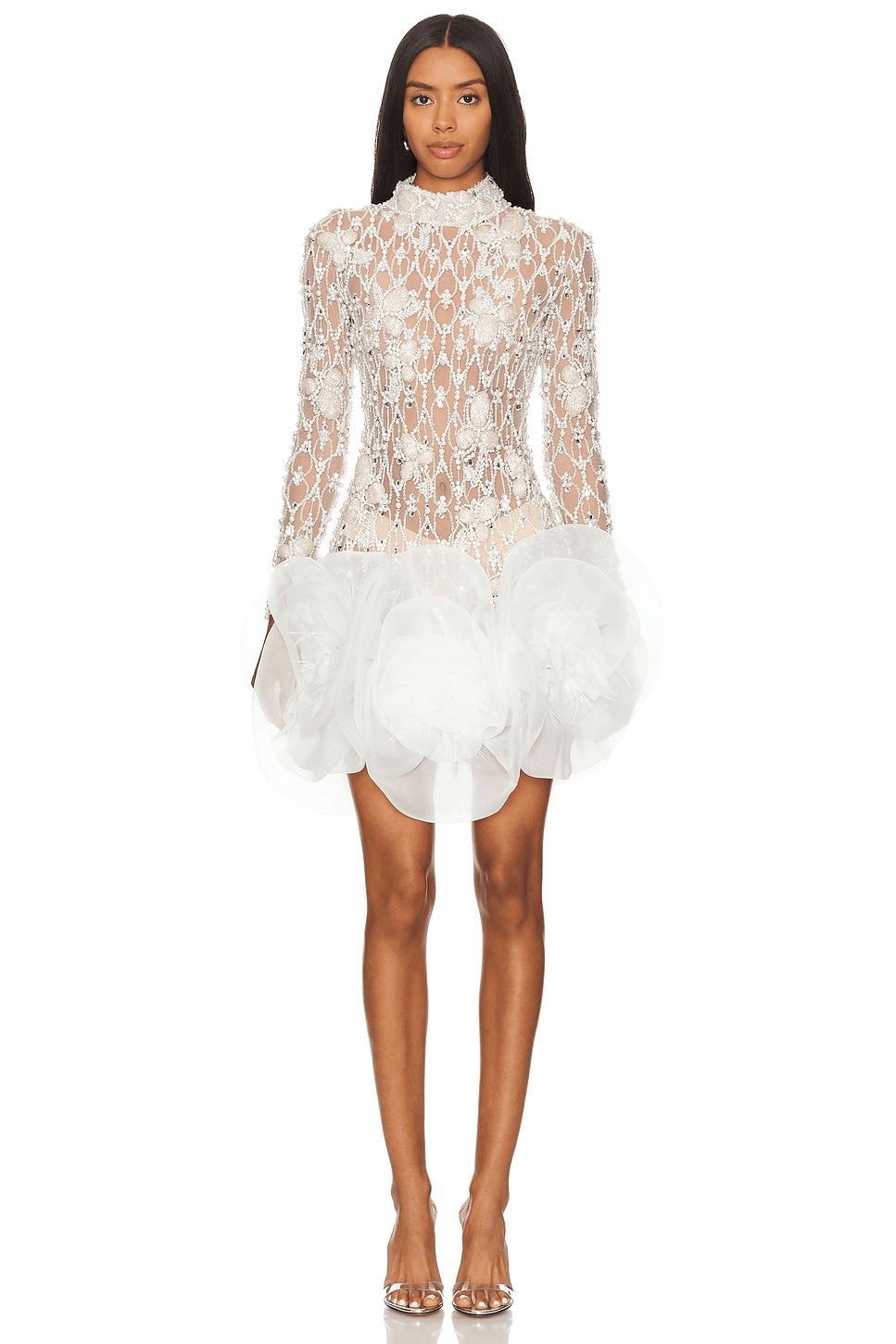 Hand Beaded Mini Dress - Image 1