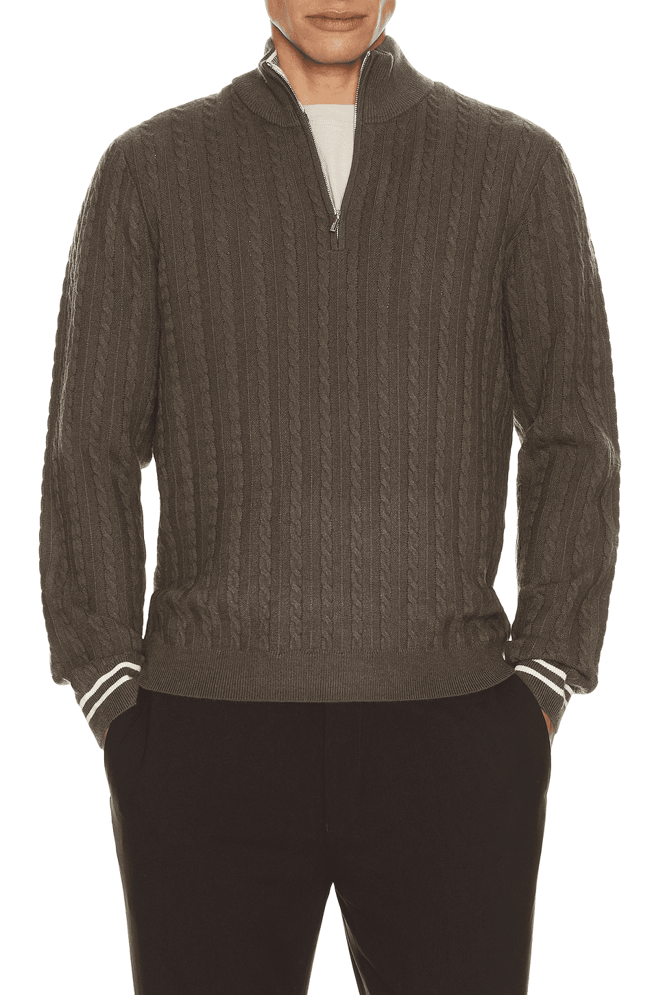 Tuscano Quarter Zip Sweater - Image 1