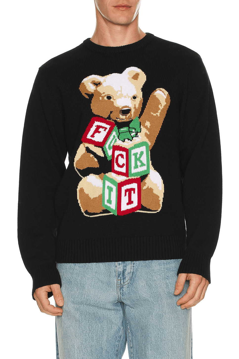 Gift Bear Intarsia Sweater - Image 1