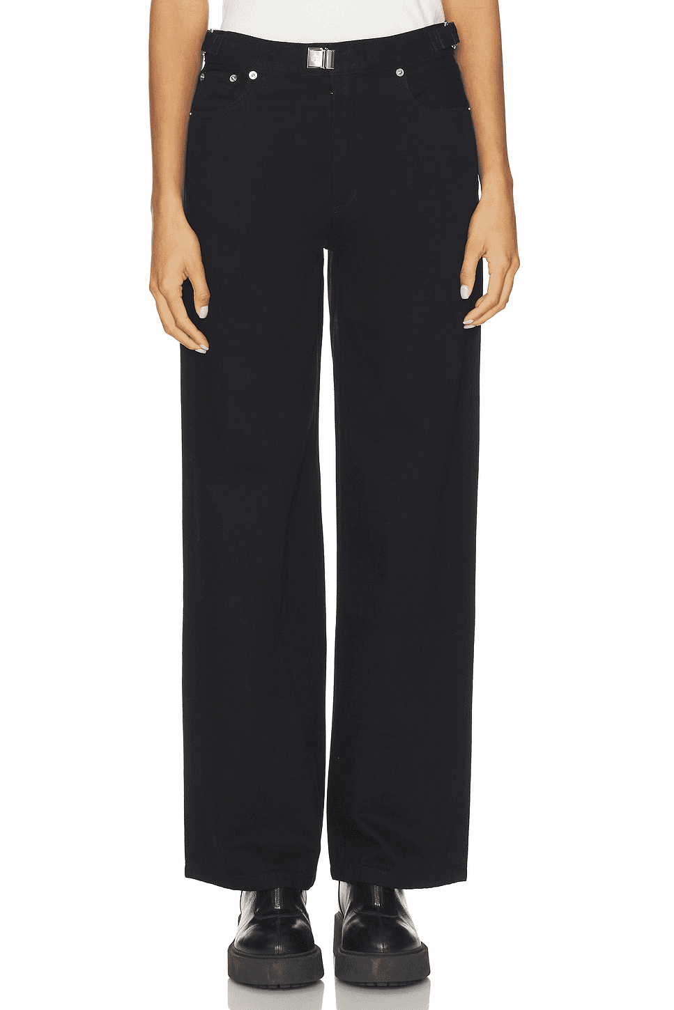 Buckle Wide Leg Jeans - Image 1