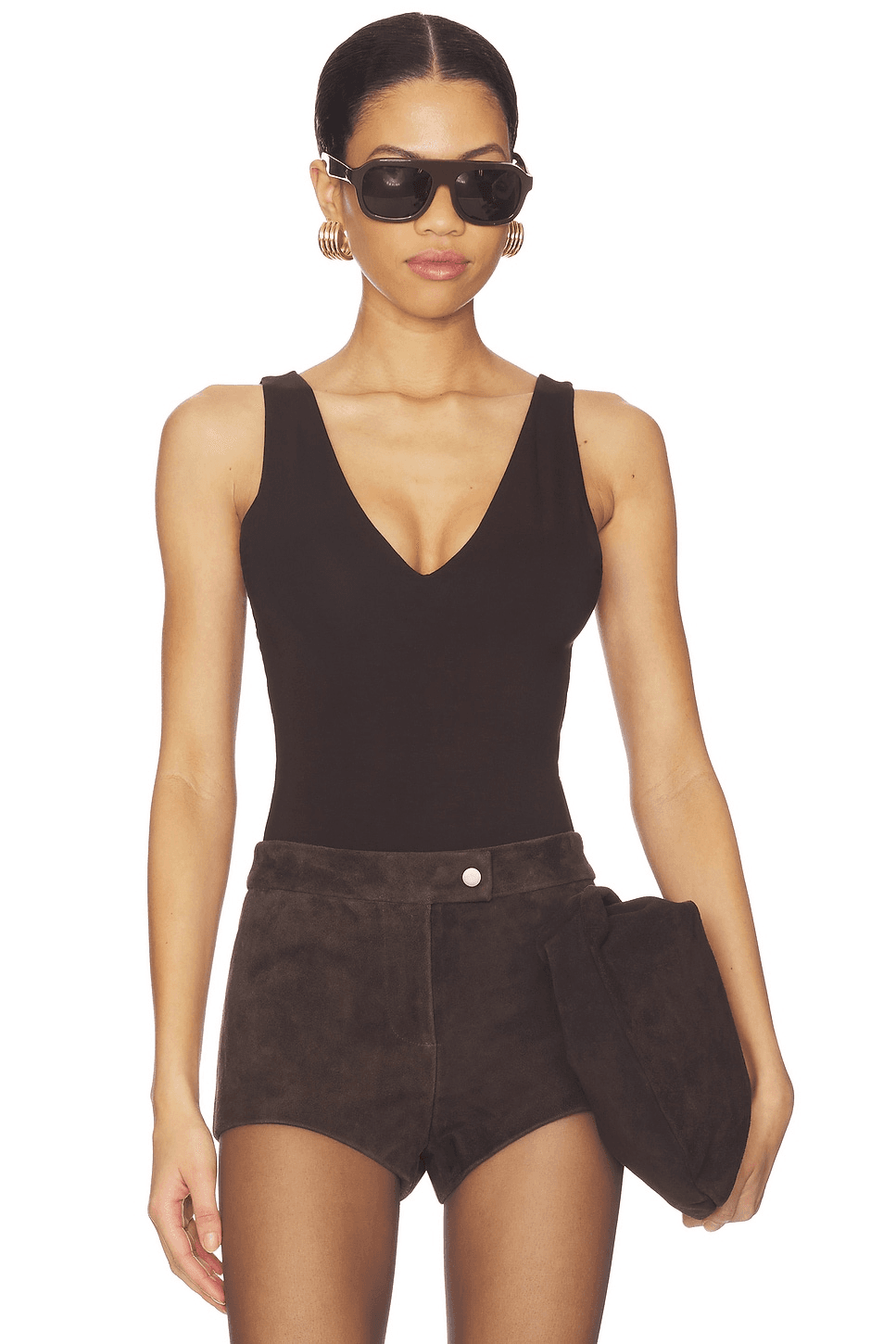 x REVOLVE Plunge V Bodysuit - Image 1