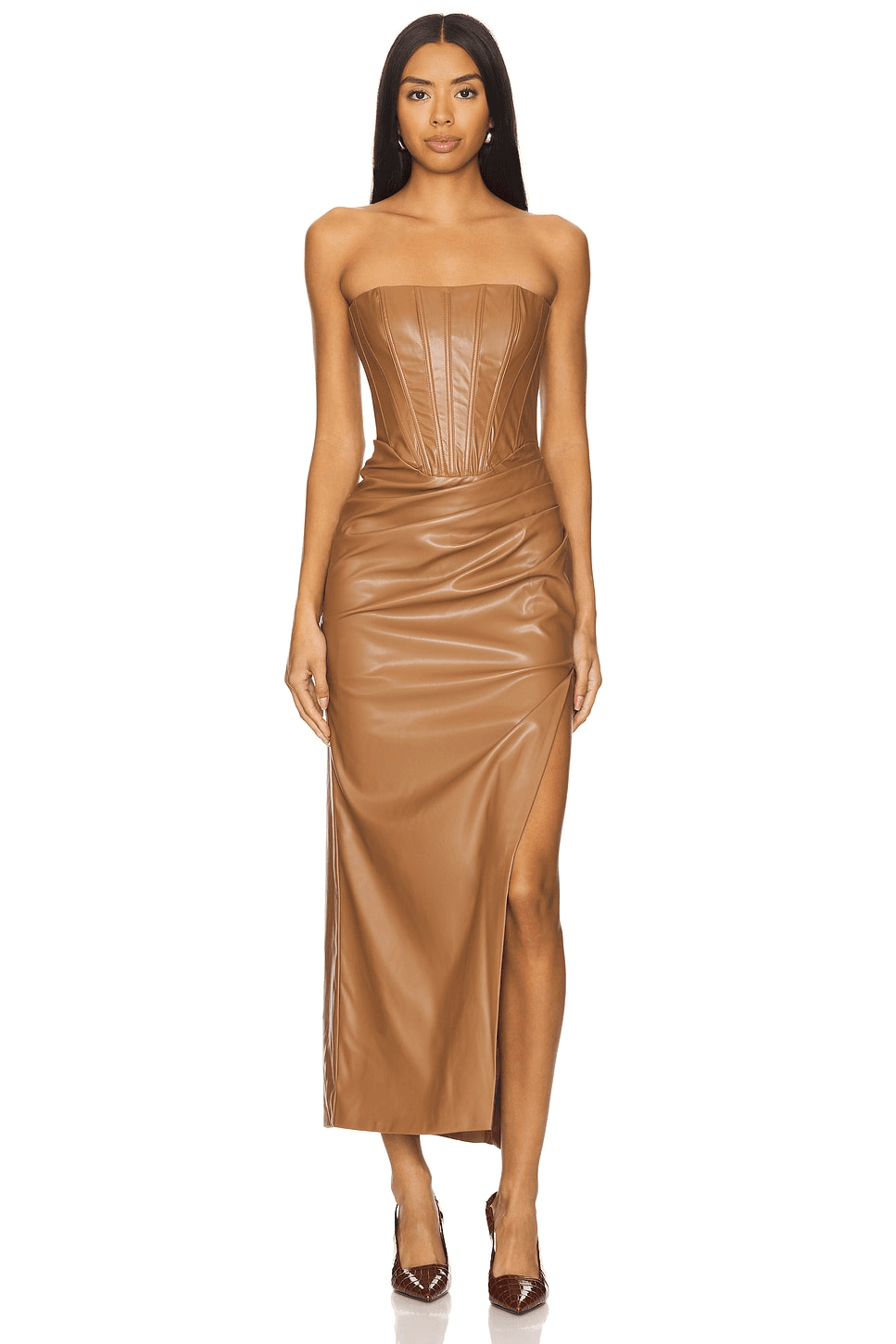 Everlasting Faux Leather Dress - Image 1