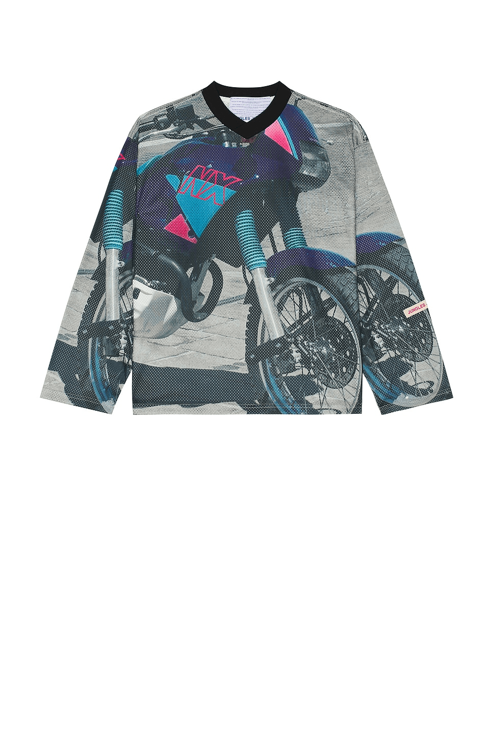 Marsielle Moto Jersey in Multi - Image 1