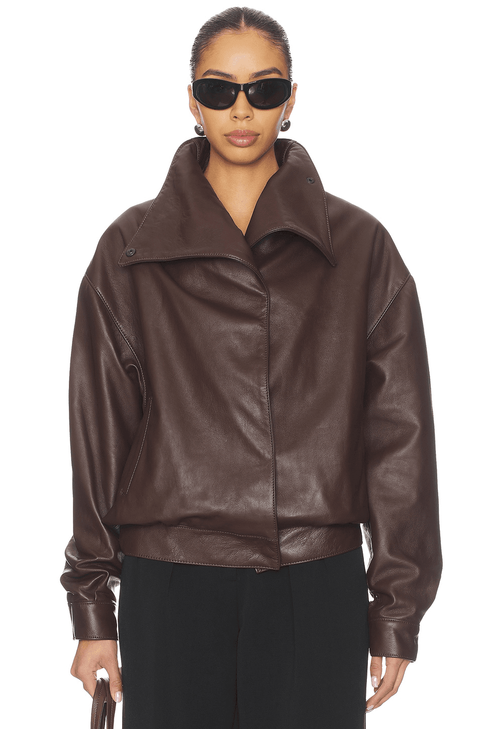 Leather Collar Jacket - Image 1