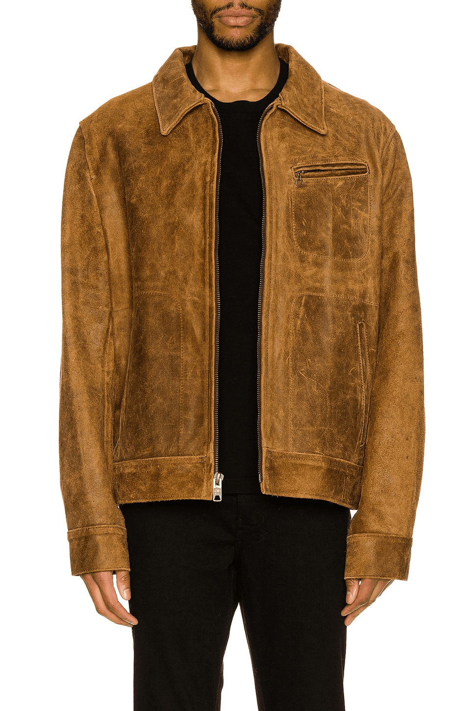 Duke Unlined Rough Suede Jacket - Image 1