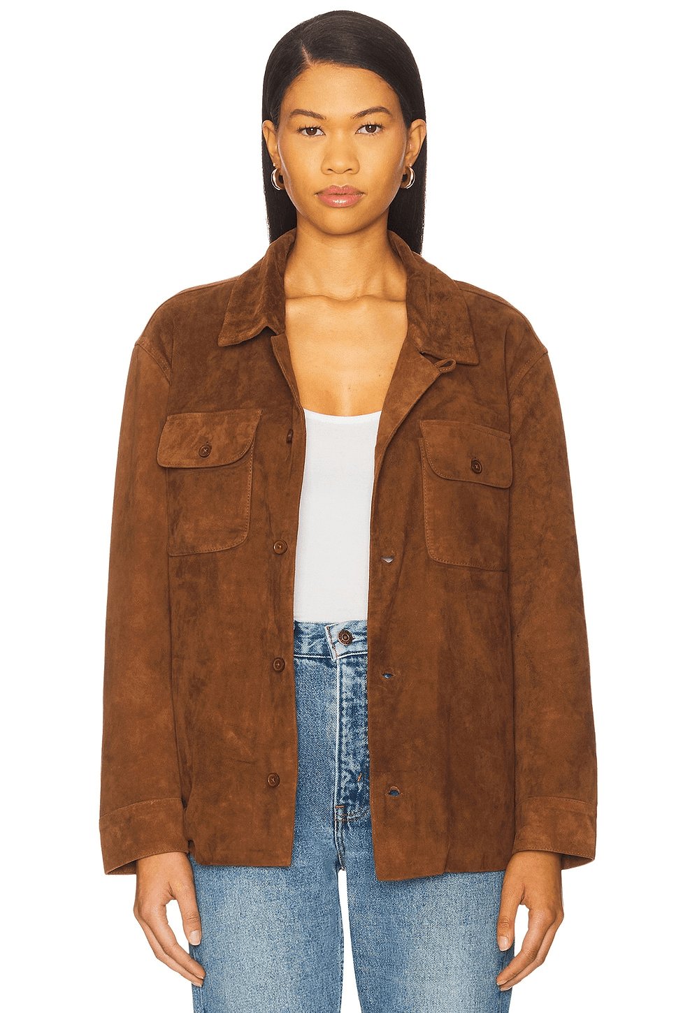 Suede Camp Shirt - Image 1