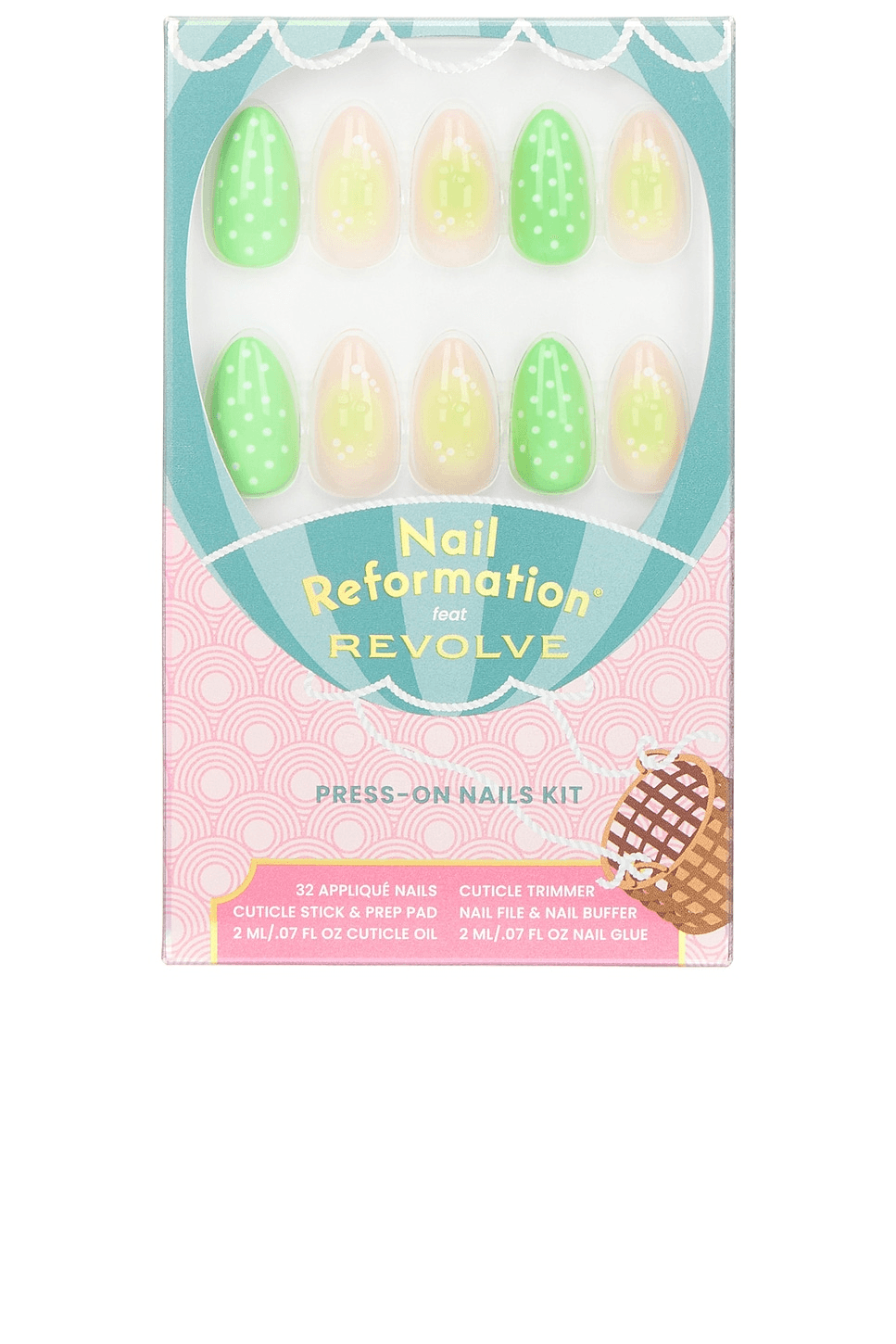 x REVOLVE Lime Blossom Press On Nails - Image 1