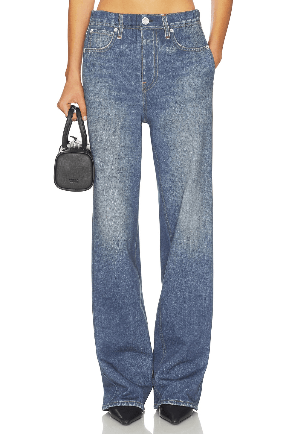 x REVOLVE rb Miramar Fleece Wide Leg Jeans - Image 1