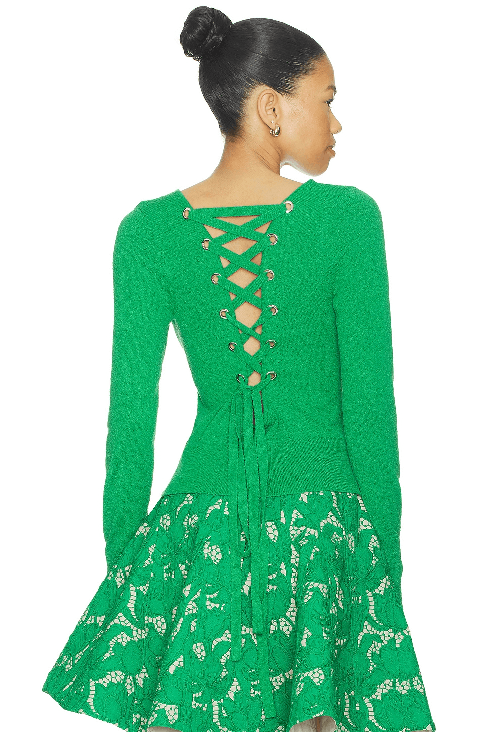 Lily Lace Up Knit Top - Image 1