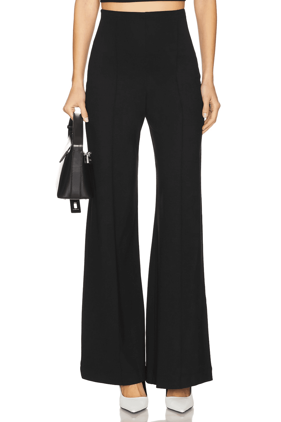 Ponte Knit Wide Leg Pant - Image 1
