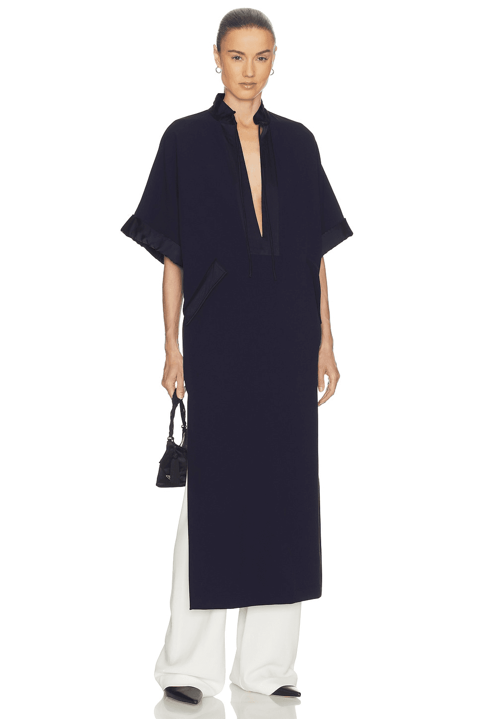 The Magda Dress in Thick Crepe - Image 1