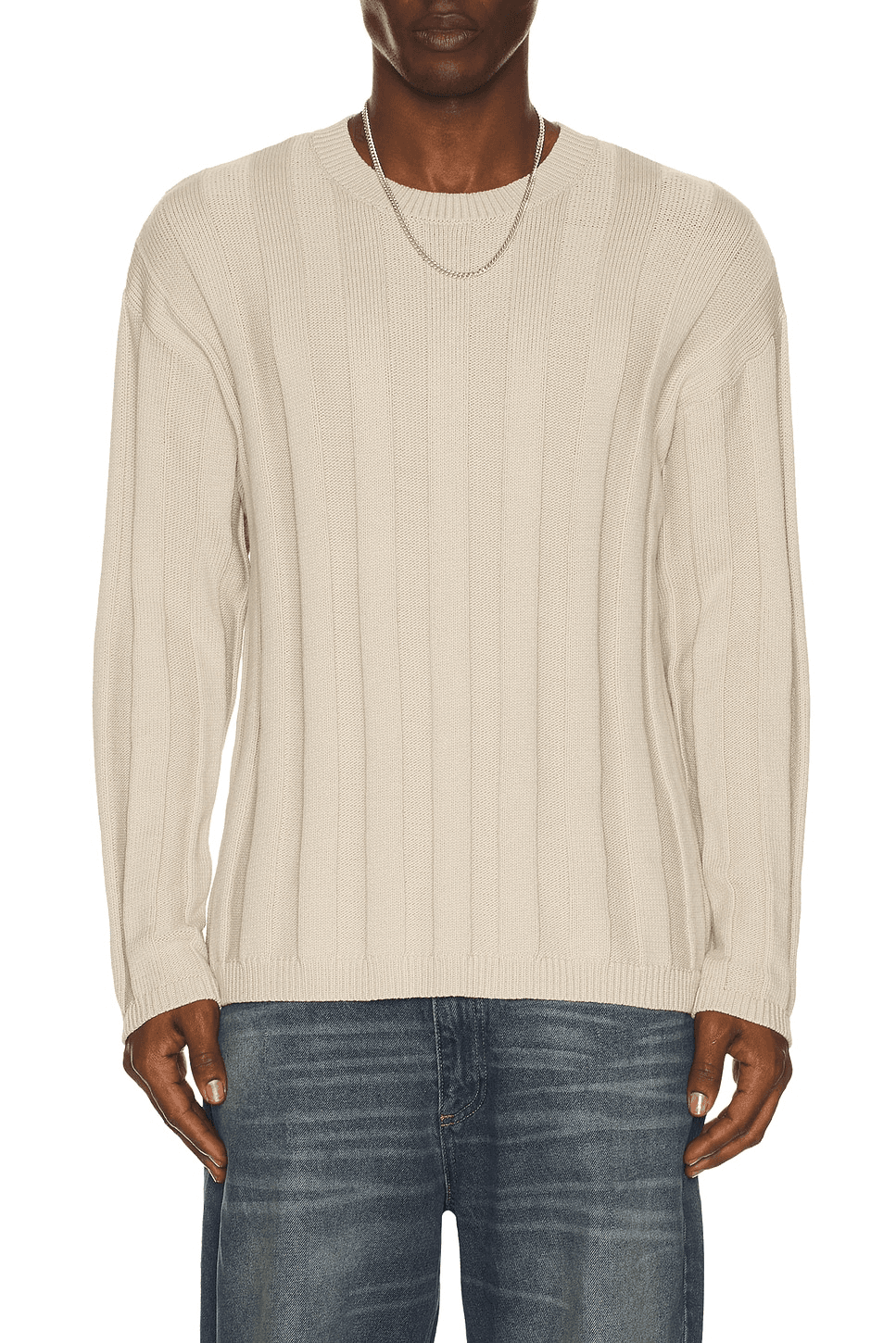 Wide Rib Crew Sweater - Image 1