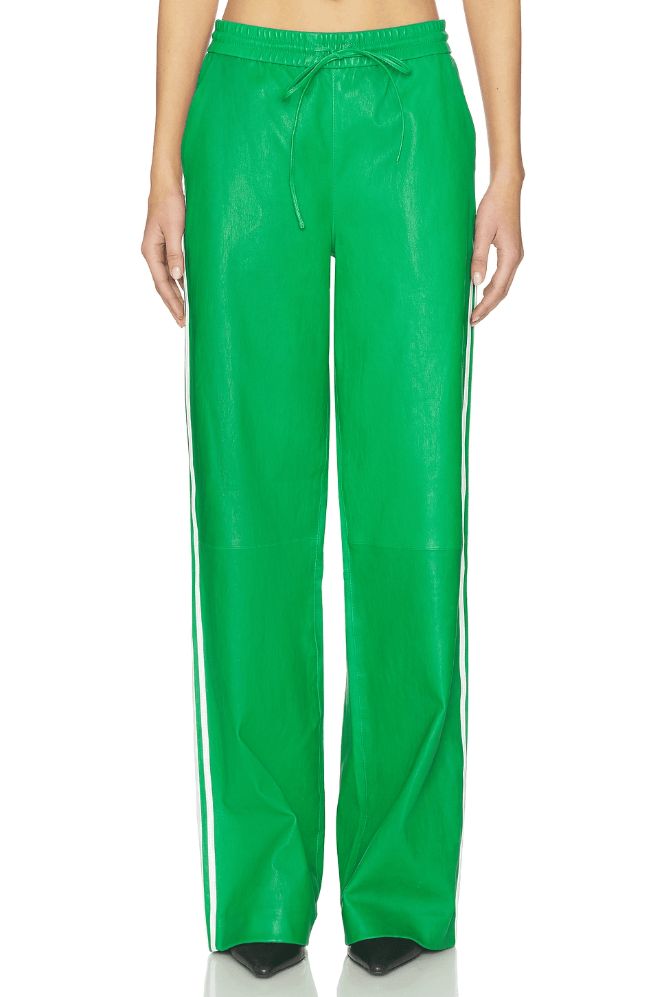 Baggy Leather Athletic Sweatpants - Image 1