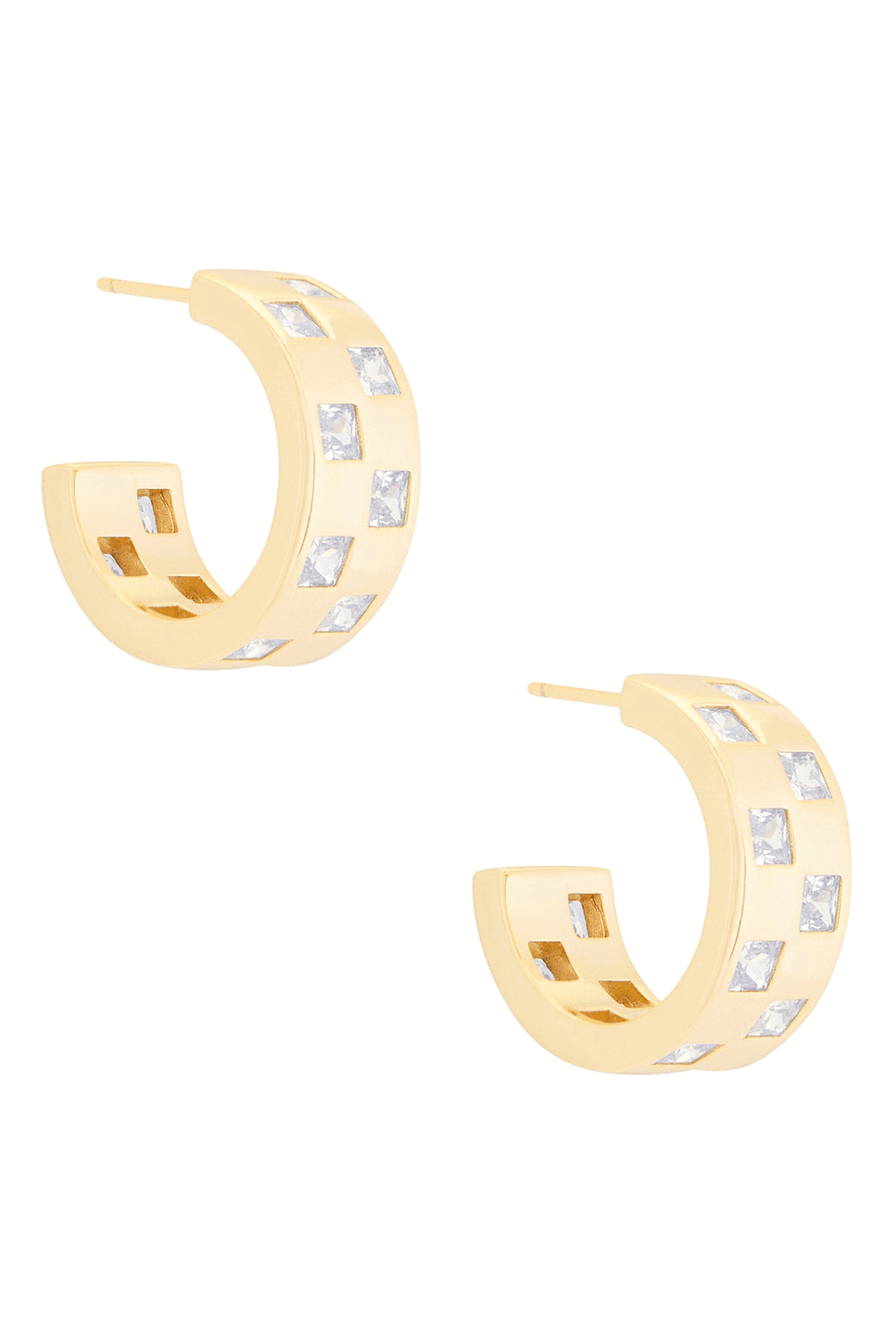 Checkered Wide Earring - Image 1