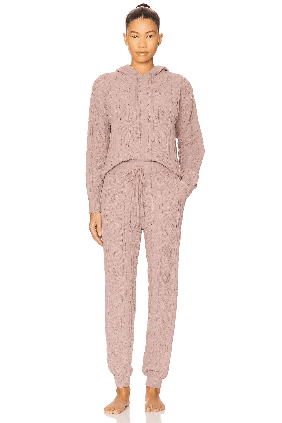 Hallie Chenille Cable Hoodie & Jogger Set - Image 1
