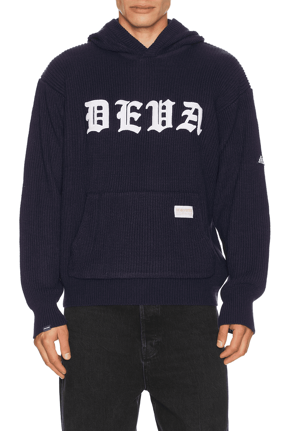 Blackletter Knitted Hoodie - Image 1