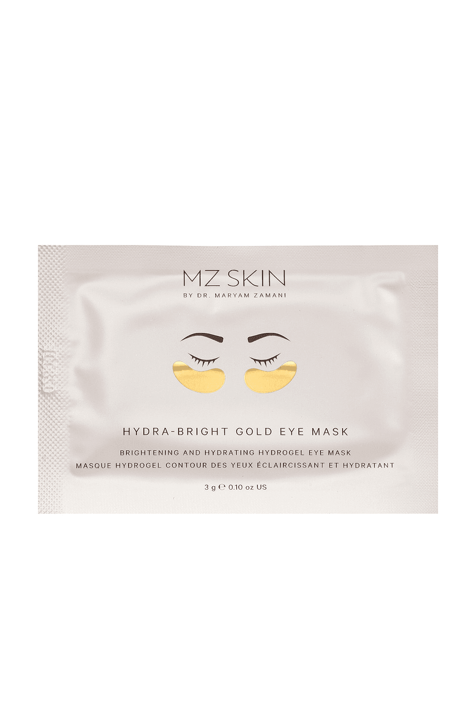 Hydra-Bright Gold Eye Mask Single - Image 1