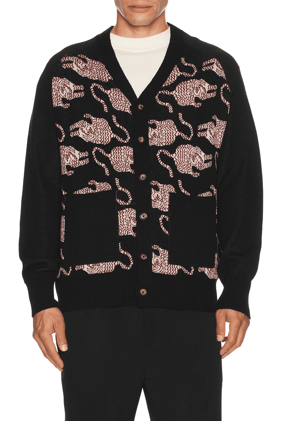 Agamay Knitted Cardigan With Patch Pockets - Image 1