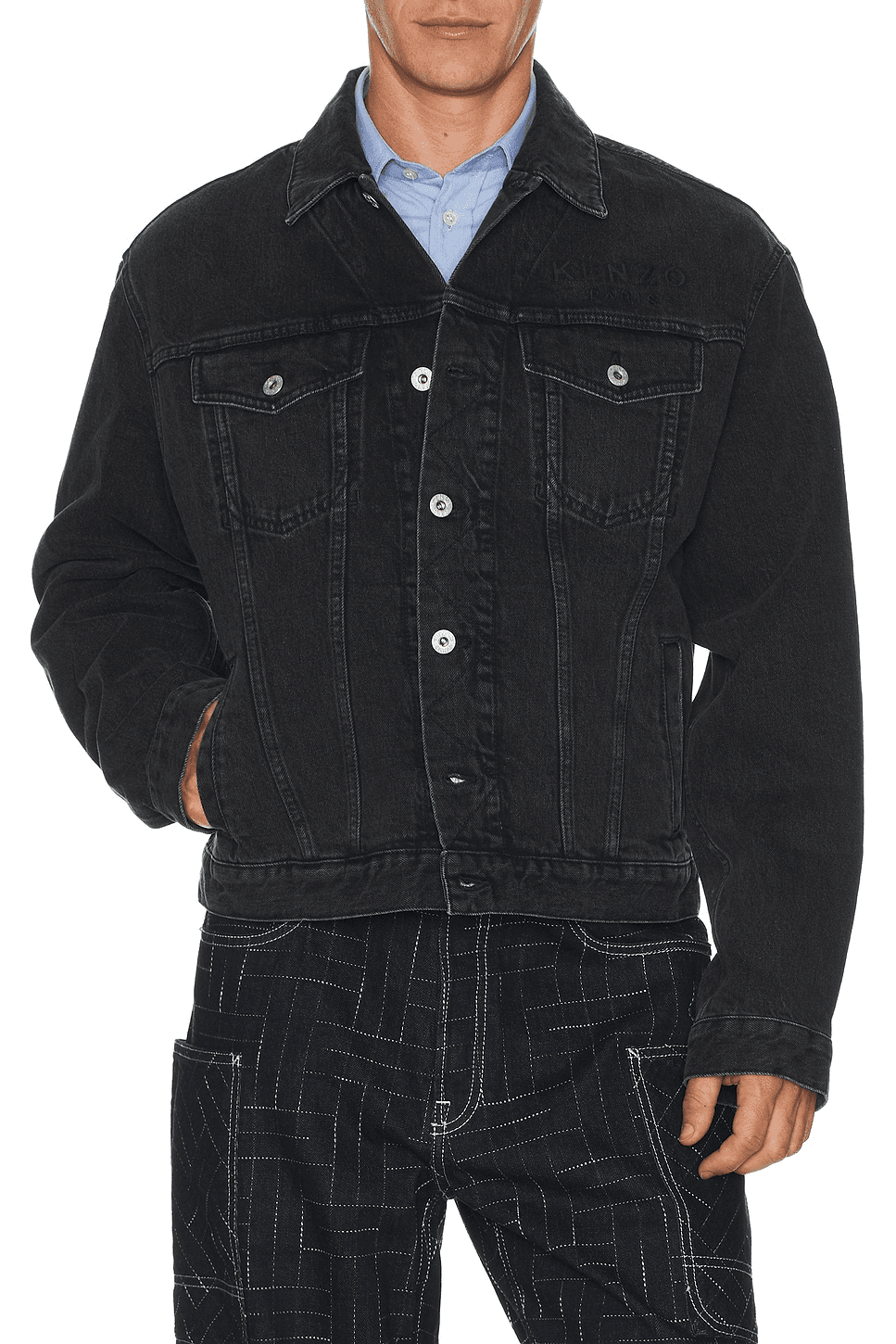 Boke Flower Trucker Jacket - Image 1