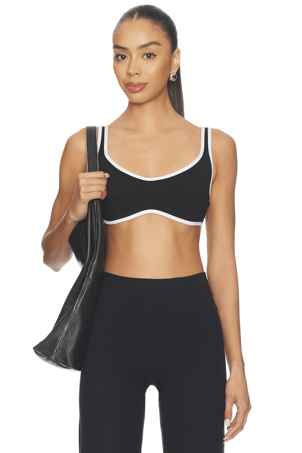 Curved Hem Sports Bra - Image 1