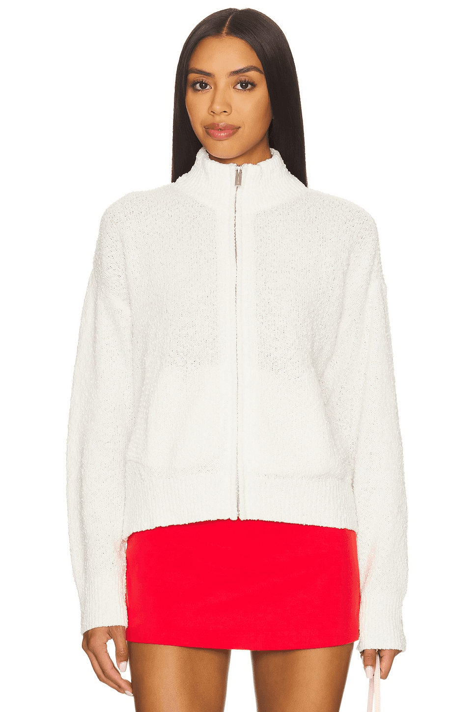 Boucle Knit Bomber - Image 1