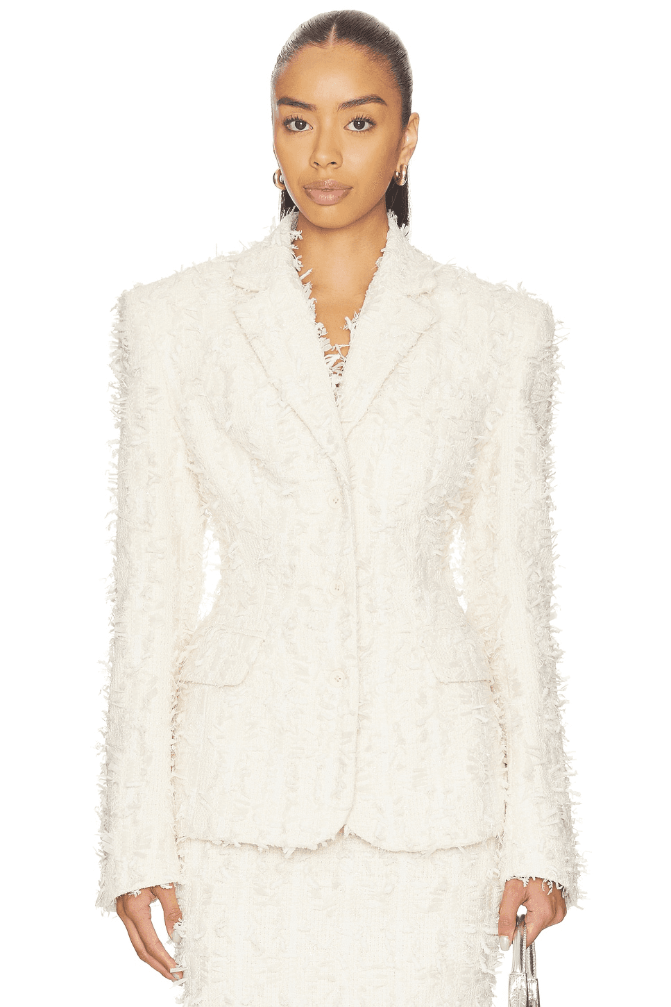 Portrait Neck Fitted Blazer GUIZIO - Image 1