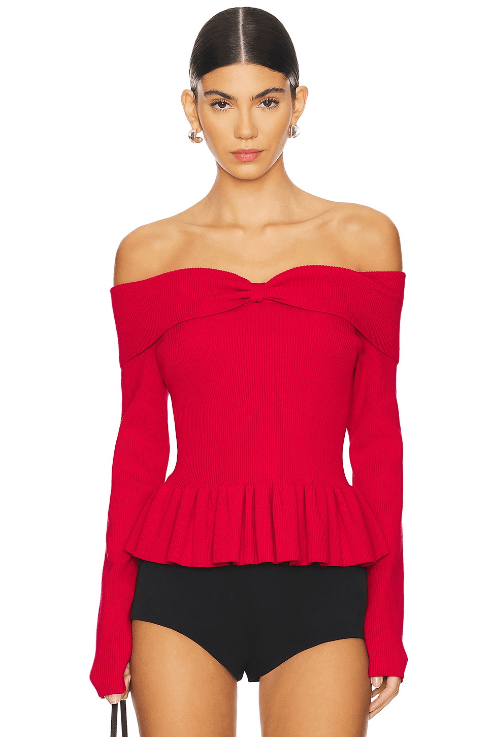 Morgan Off Shoulder Peplum Top - Image 1