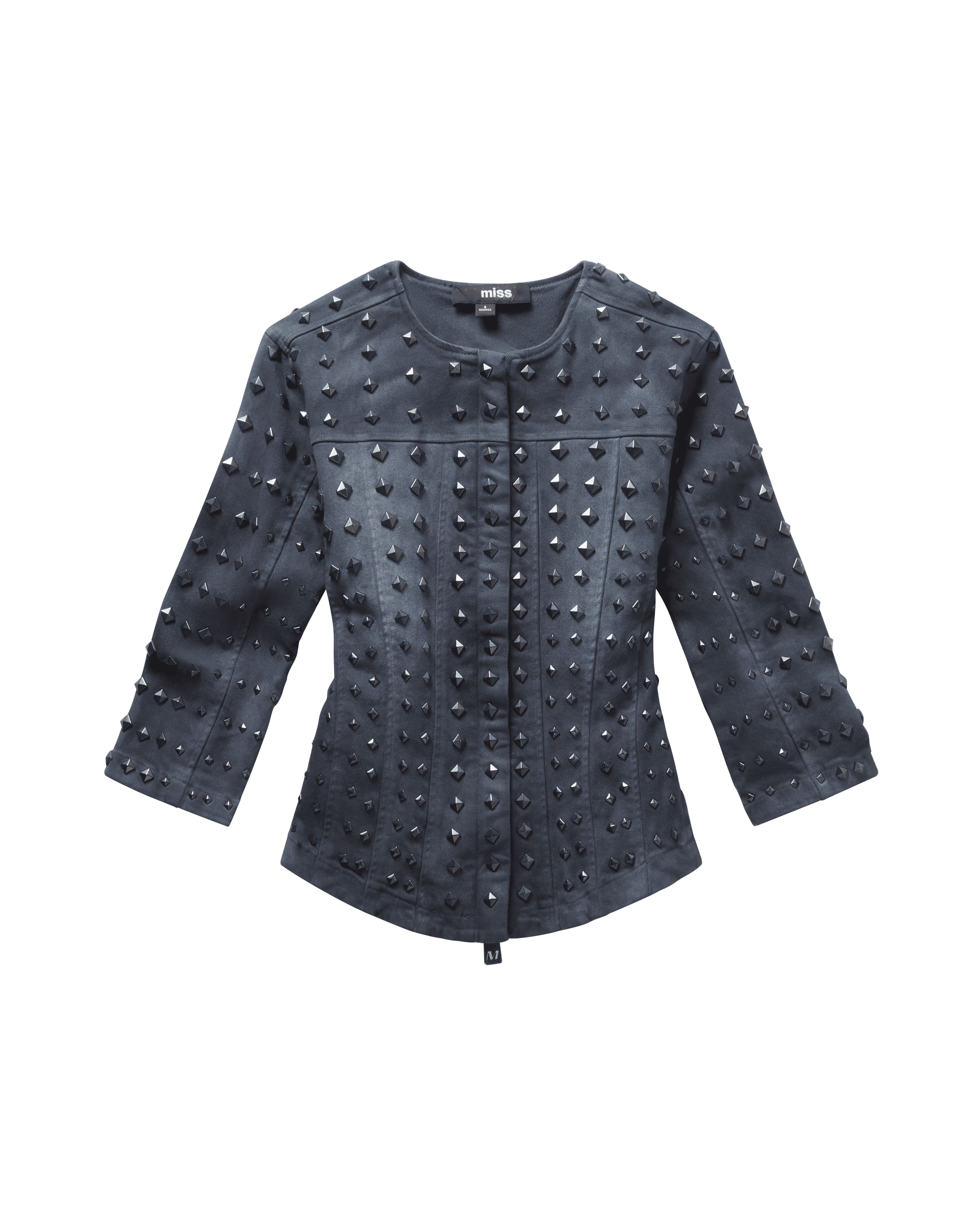 SLIM MOTO STUDDED JACKET - Image 1