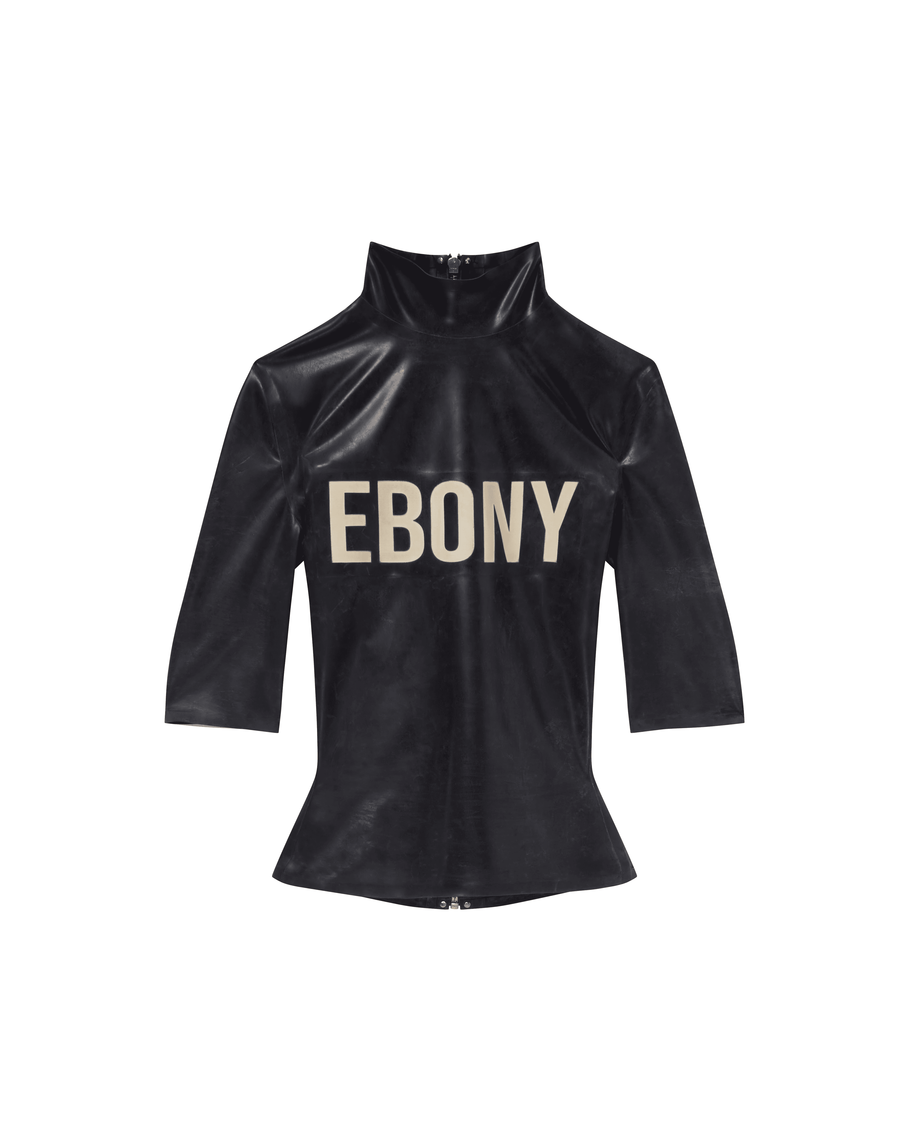 LATEX TEE EBONY BLACK / PRE-ORDER - Image 1