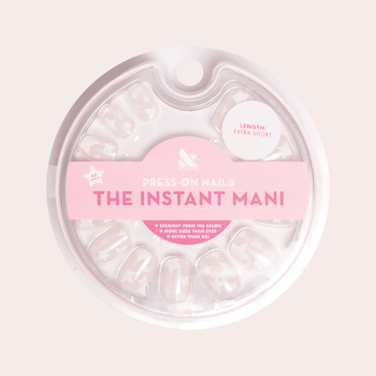 Shimmery Super Star - Press-On | Extra Short | Squoval - Image 1