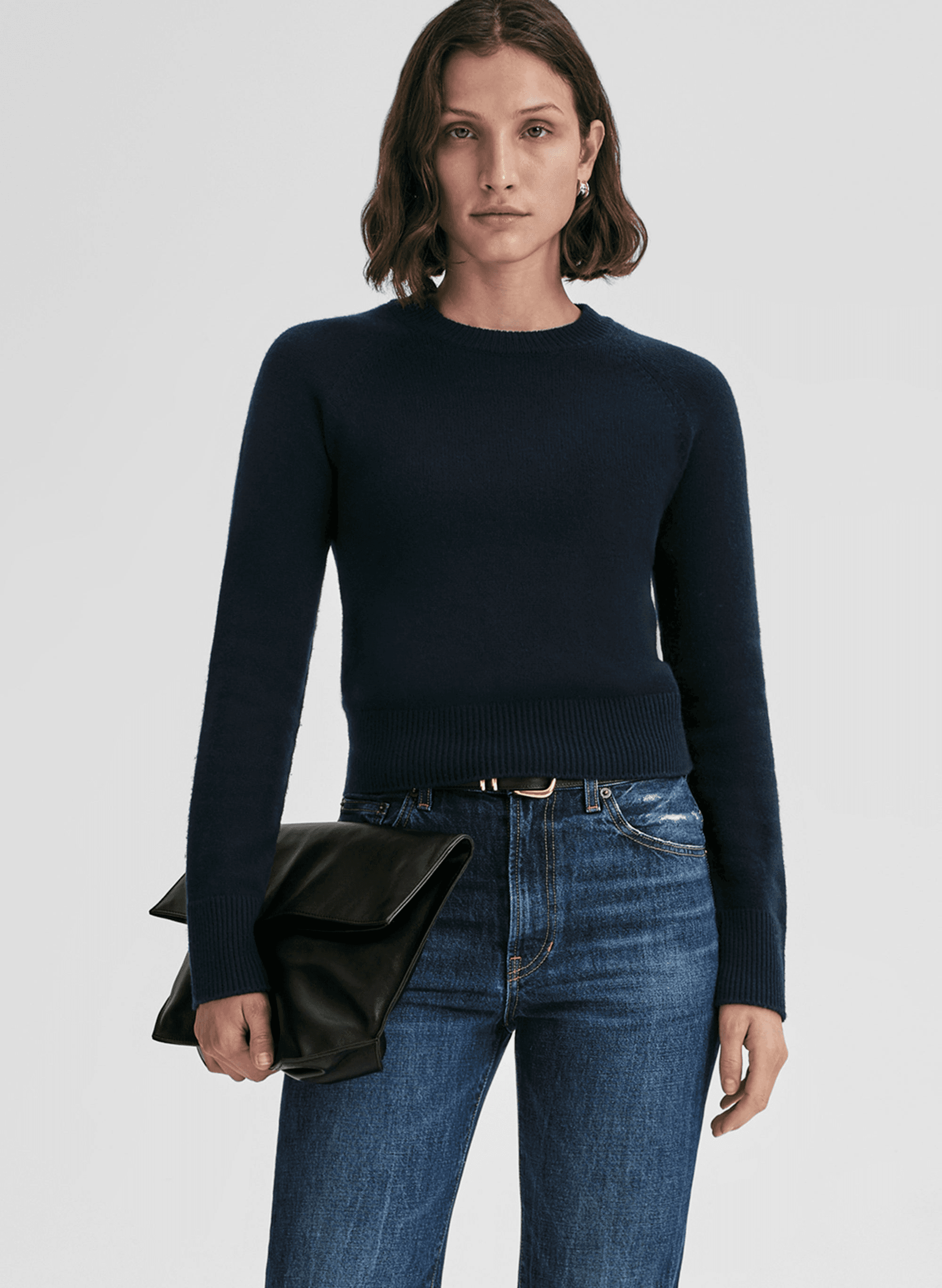 Ashtyn Cashmere Crew Neck Sweater - Image 1