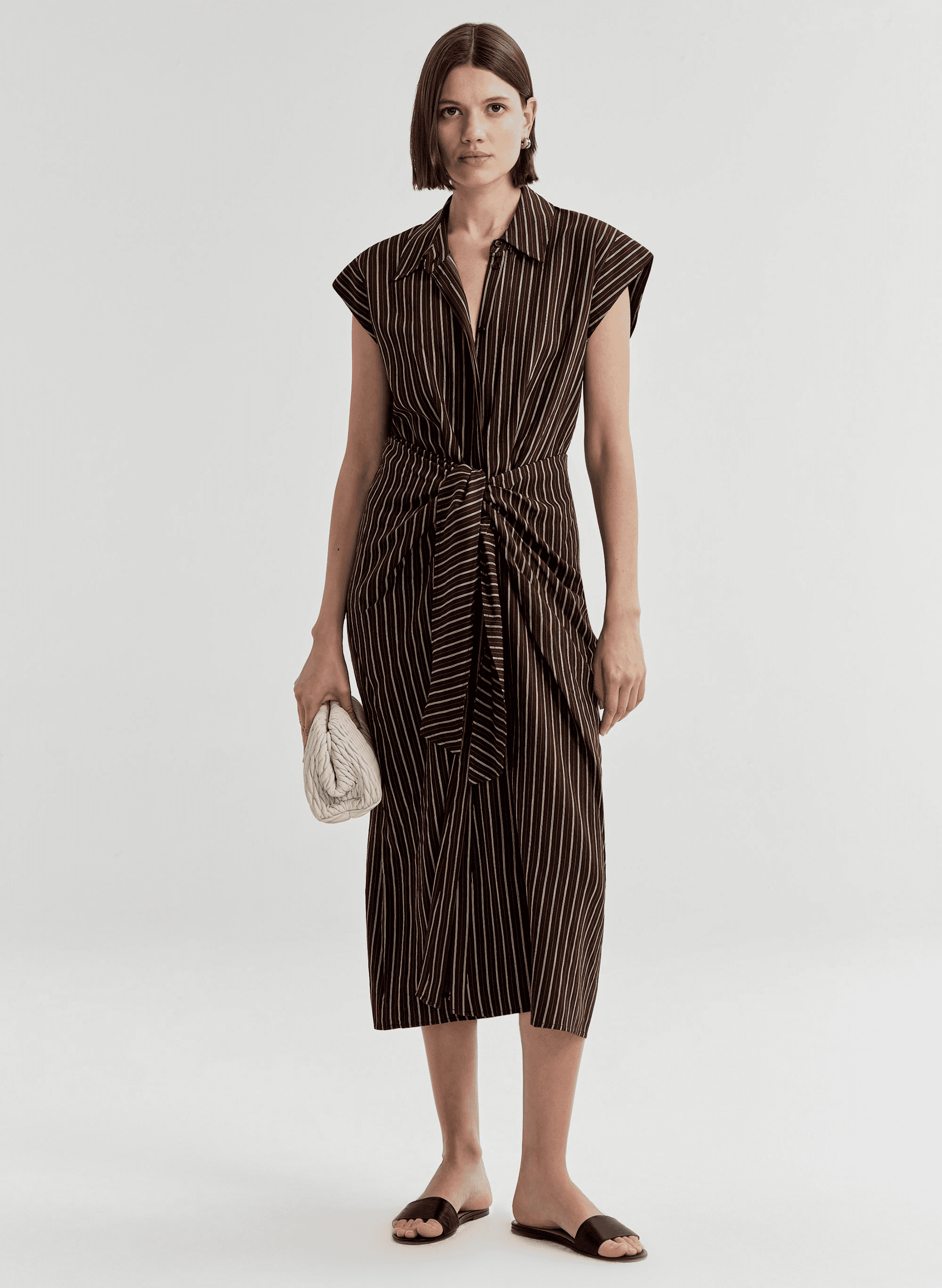 Emilia Striped Midi Dress - Image 1