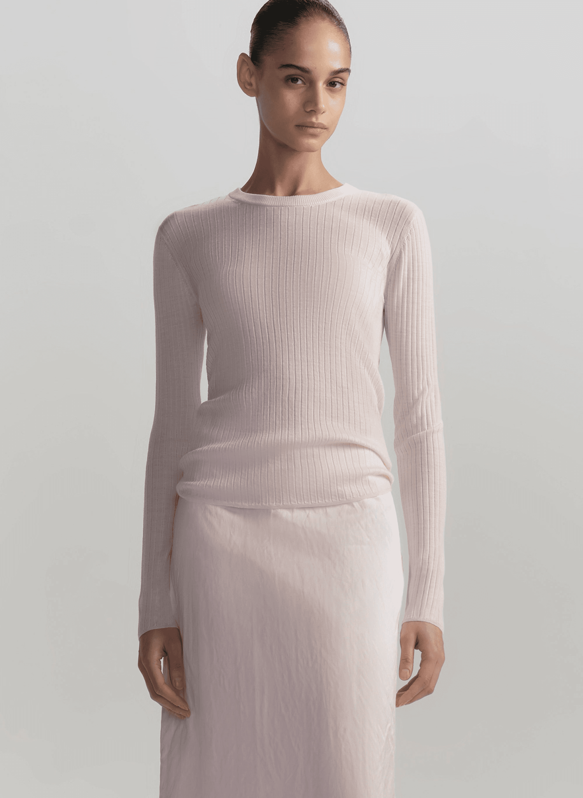 Kyle Ribbed Merino Top - Image 1