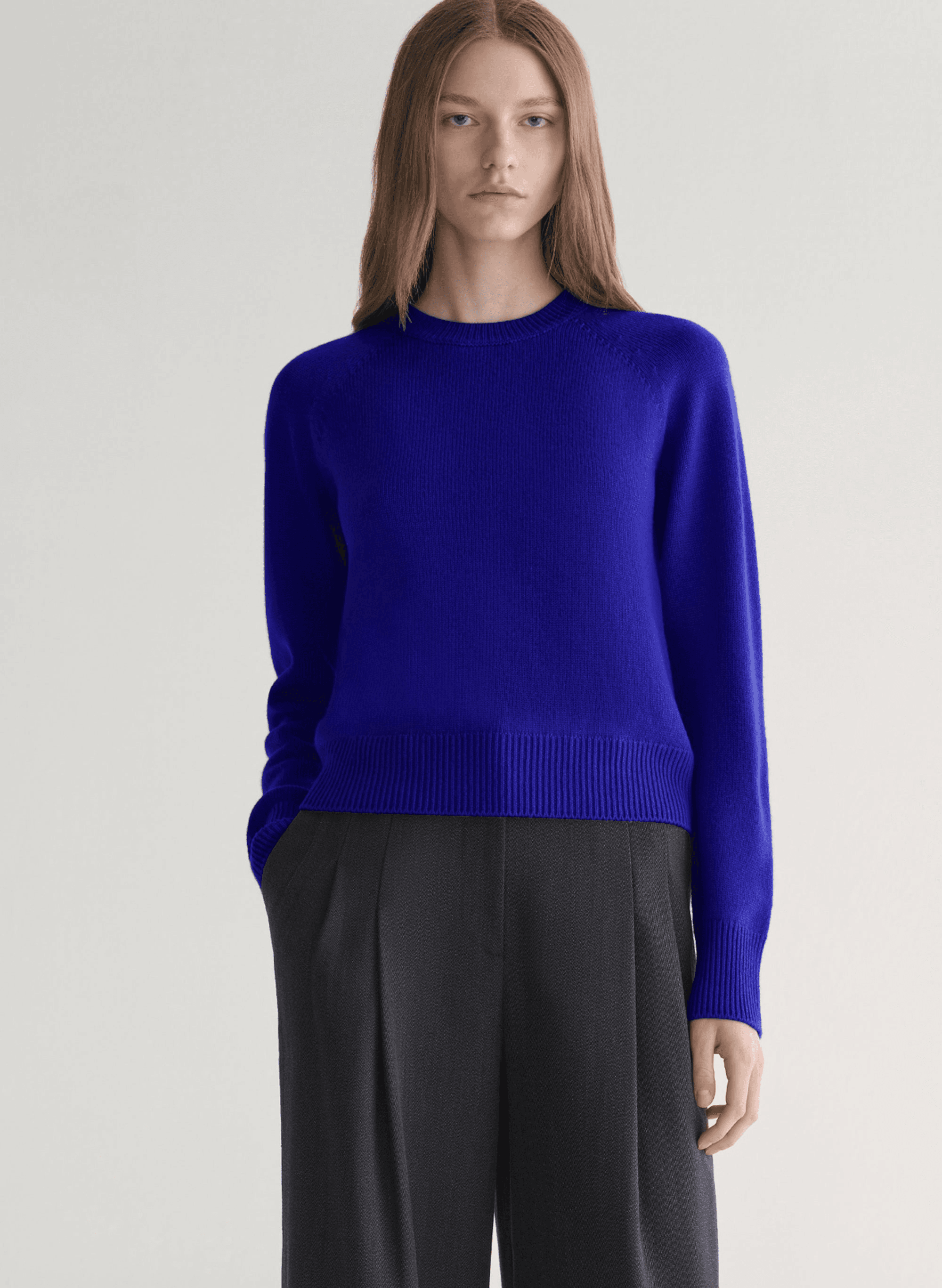 Ashtyn Cashmere Crew Neck Sweater - Image 1